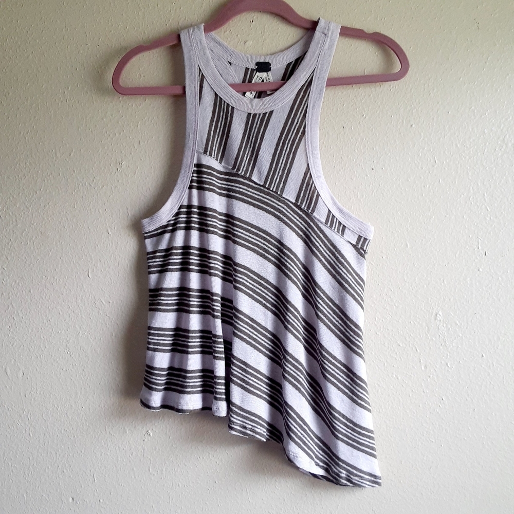 Free People Thursday Asymmetrical Tank Lilac XS
